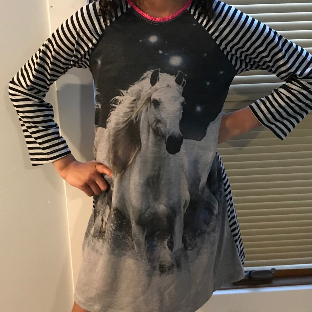 Elisabeth Horse Design Pajamas Night Gown 16